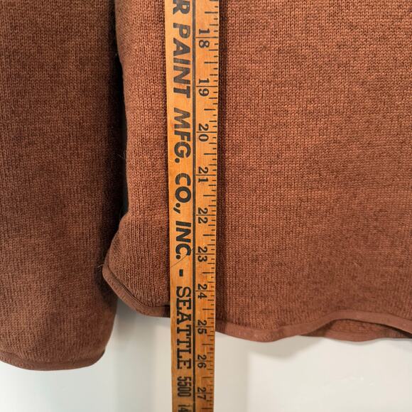 Indygena Women's Hiti Fleece Half Zip Fleece Polartec Orange Brown Small - Picture 5 of 7